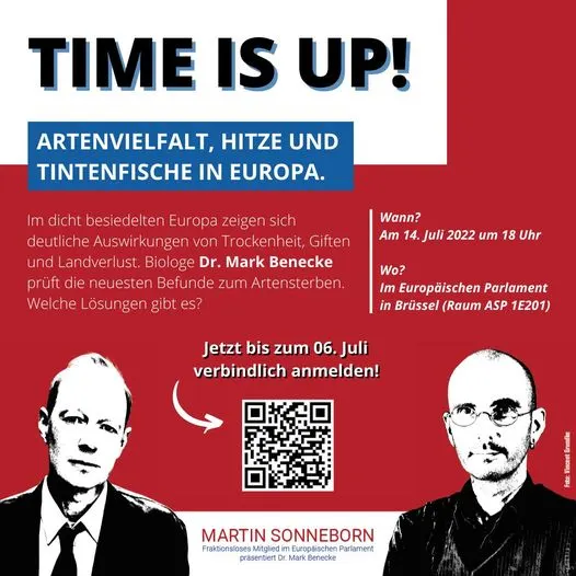 Ankündigung: Mark Benecke und Martin Sonneborn in Brüssel, 14. Juli 2022